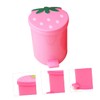 NUOBESTY Rubbish Bedroom Lid Decorative Shaped Pink Coffee Kitchen Adorable