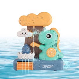 Dinosaur Bath Toy - Bath Suction Cup Rotating Water Toy Children, Babies Bath Interest Awakening Toy Bath Toy Gifts for Babies 1 2 3 4 Years