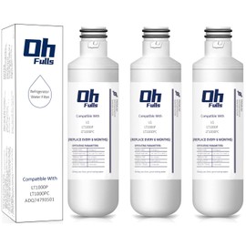 LT1000P Refrigerator Water Filter Compatible with LG LT1000P LT1000PC LT1000PCS ADQ74793501 ADQ74793502 ADQ74793503 MDJ64844601 ADQ747935 LT-1000PC 74793501 74793506, Kenmore 46-9980 (3-Pack)