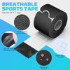 4 Rolls Kinesiology Tape, Athletic Tape Elastic Waterproof Sports Tape
