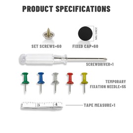 Wedcool 60PCS Car Interior Ceiling Repair, Fixing Repair Buckle with Installation Tool, Car Roof Headliner Repair Button, Auto Roof Snap Rivets Retainer Design for Cars, Trucks (Flannel Cloth, Black)