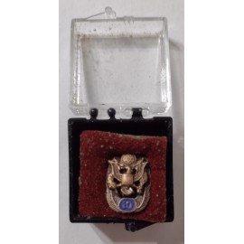 WW2 ARMY 10 YEAR SERVICE TIE-TAC  IN BOX OF ISSUE