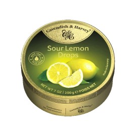 Cavendish and Harvey Sour Lemon Candy Drops 200g Imported British Treats
