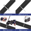 Stainless Steel Cable Tie Gun Kit with 150PCS Metal Zip