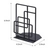 SRIWATANA Book Ends Heavy Duty, Decorative Black Bookends for Shelves,