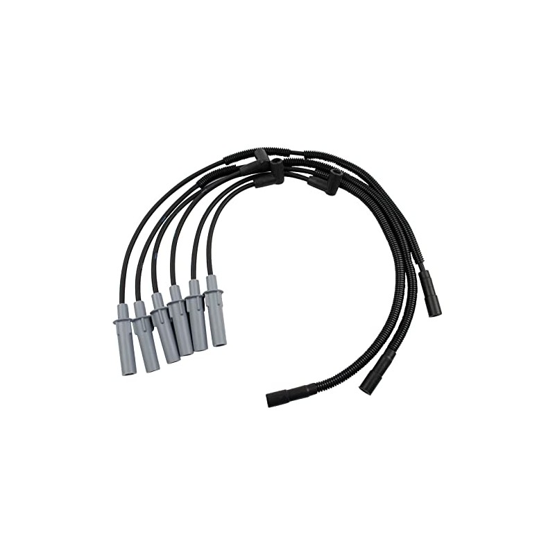 TRQ Ignition Kit Ignition Coil Spark Plugs Wire Set Compatible