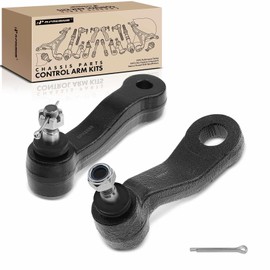 A-Premium Set of 2, Front Idler Arm, Pitman Arm, Compatible with Chevy Silverado Series 99-10, Suburban 2500 00-12, Avalanche 2500 02-06, GMC Sierra Series 99-10, Yukon XL 2500 01-12, Hummer H2 03-09