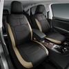 Road Comforts Premium Leather Front Seat Cover – Airbag-Compatible, Universal