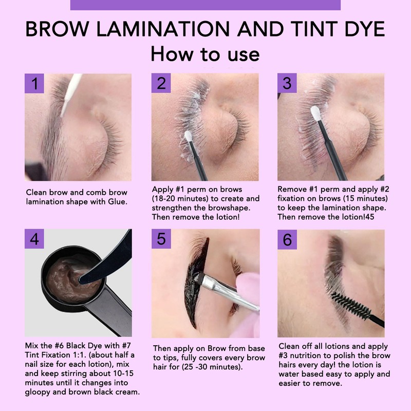 Eyelash Eyebrow Lamination Kit Professional Fast Styling 16ml Liquid 20ml