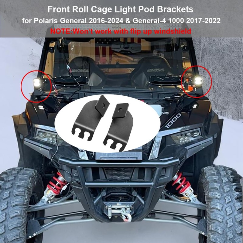 DarSeity Front A Pillar Roll Cage Cube Light Pod Mounting