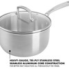 Babish Stainless Steel 3.5qt Triply Professional Grade Sauce Pan