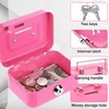 Spetsbst Cash Box Lockable Small Cash Box with Key and