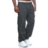 THWEI Mens Cargo Pants Casual Drawstring Athletic Jogger Sports Outdoor