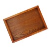 Rectangular Wooden Tea Container Serving Table Plate Snack Food Storage