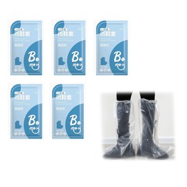 RuiMi Disposable Shoe Cover, Extra Thick, Clear, Prevents Shoes Wet, Portable Long Shoes, Convenient, Eco-Friendly, Windproof, Rainy Season Protection, Portable, Convenient, Rain, Snow, Bicycle, Shoe