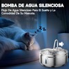 JUHANI Fuente de Agua para Gato, 3.2L Bebedero para Gato