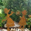 Storm's Gartenzaubereien Flower Stake Girl with Dandelion and Bird Set