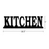 Kitchen Sign for Home Decor, Wooden Kitchen Block Letters Rustic