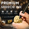 SRUOLOC 3Pcs Liquid Gold Paint Markers, Oil-based Permanent Chrome Maker,
