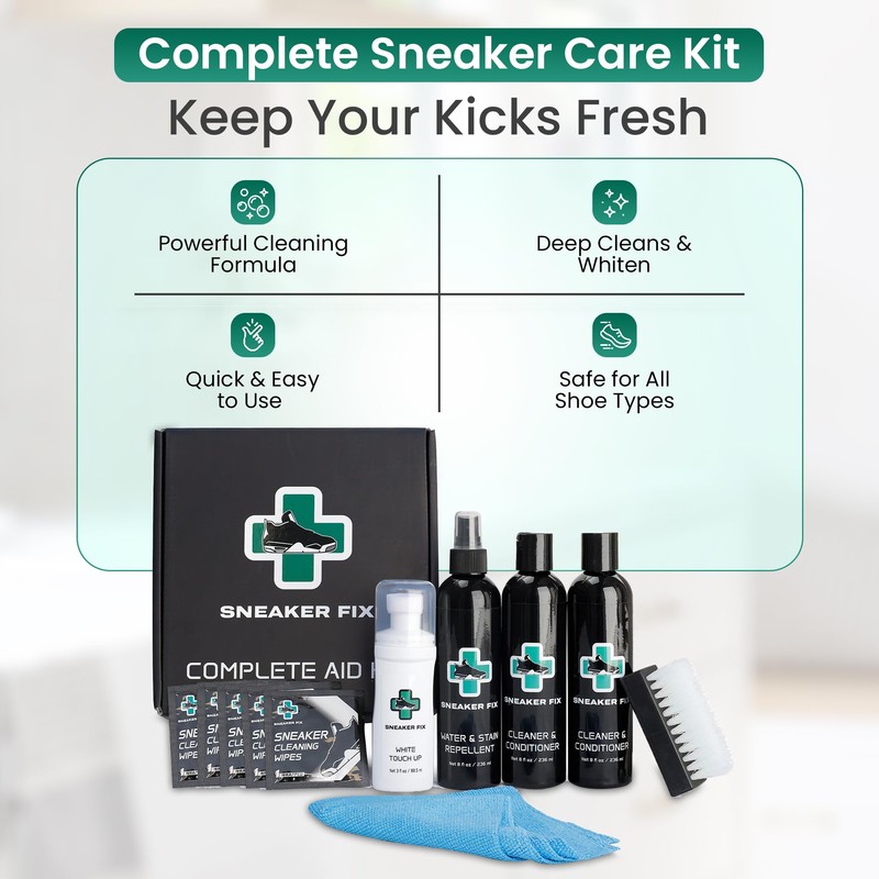 SNEAKER FIX Complete Shoe Cleaner Kit for all Sneakers, Cleaning