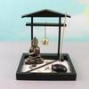 Sitting Buddha Ornament Statue Resin Zen Sand Garden Meditating Sculpture