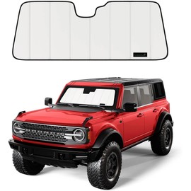 Covosun Windshield Sunshade for Ford Bronco, Premium Folding Windshield Sun Shade for Ford Bronco (2021-2024), Window Sunshade Sun Visor Protector Blocks UV Rays (Not for Bronco Sport)
