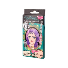 Tsurusubejusan Wax Hair Removal Sheet Kit for Eyebrows (20 Sheets)