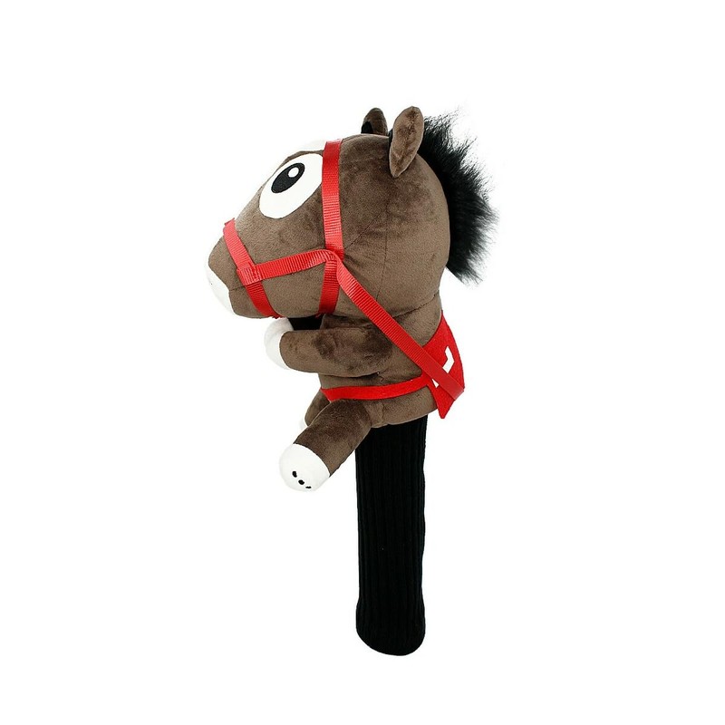 Hokushin Racing Horse Headcover Driver OHC80 DR (Brown/FF/Men's, Lady's)