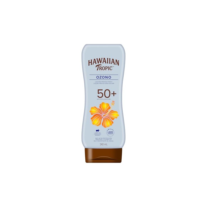 Hawaiian Tropic Ozono Protector Solar 50+ FPS Loción de 240