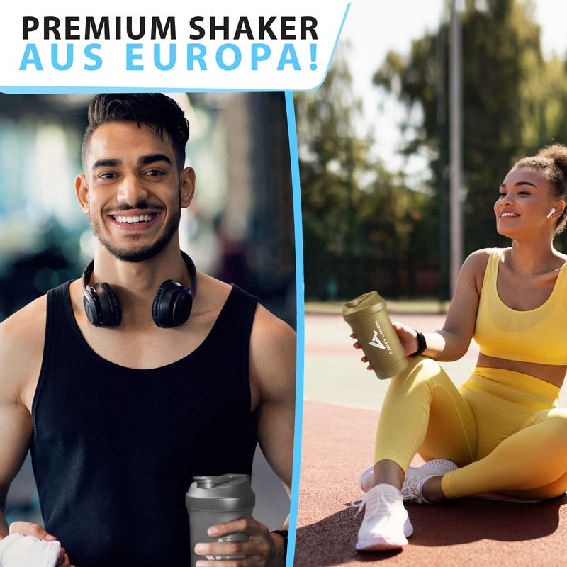 FYRA Protein Shaker 700 ml with Container - Powder Compartment
