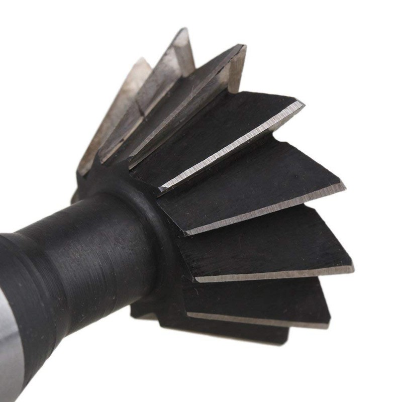 10-35mm*45° / 60° End Mill, HSS Dovetail Cutter Milling Tool