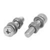 Sourcingmap M5 x 25mm 304 Stainless Steel Phillips Hex Head