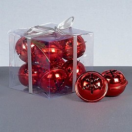 Premier Decorations Snowflake Jingle Bells, Red, 8cm x 4cm AC145021R