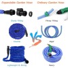 25ft Expandable Garden Hose, Lightweight Water Hose with 7-Function Spray