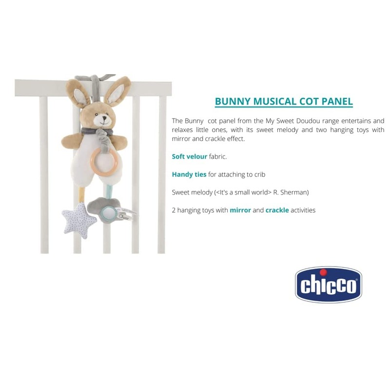 Chicco 00009713000000 Rabbit Play Clock DU Plain Beige Small