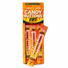 Candy House Candy Buttons – Sweet Candy Treats, Colorful Edible Buttons, Fun Snack, 0.5 oz, Pack of 12 (24 Strips)