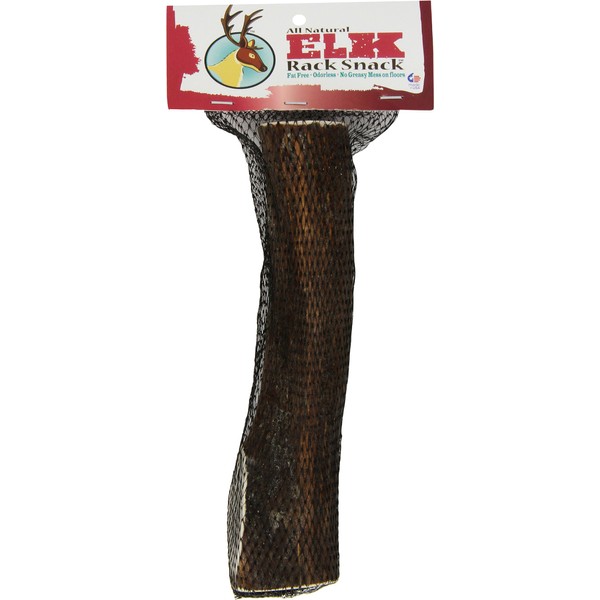 Chasing Our Tails Elk Rack Snack, 100-Percent All Naturally Shed Elk Antler Chew, Extra Large Size 10-Inch to 12-Inch, For up to 90# Dogs