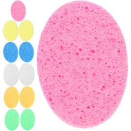 Housoutil 12 Piezas Esponja De Limpieza Esponjas Exfoliantes Faciales Esponjas Faciales Para Lavarse La Cara Esponja Facial Depurador De Cara De Pulpa Viajar Aleteo Rostro