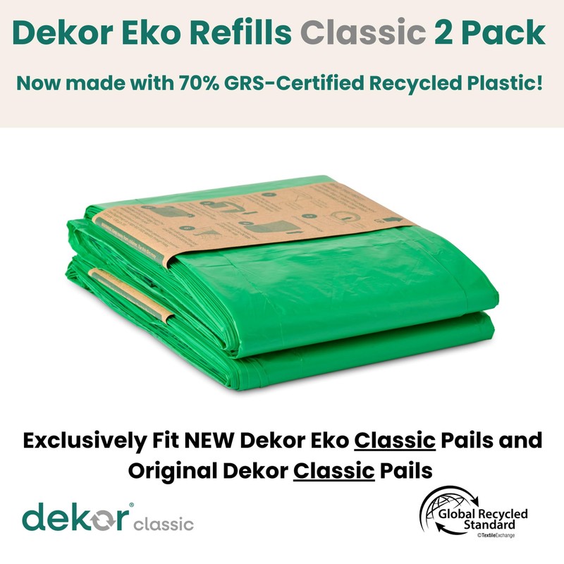 Diaper Dekor CLASSIC Diaper Pail Refills 2 Count Unscented Exclusive