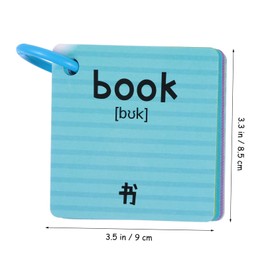 CORHAD 2 Pack Boys and Girls Educational English Letters Cards Daily Goods Study Cards for Children