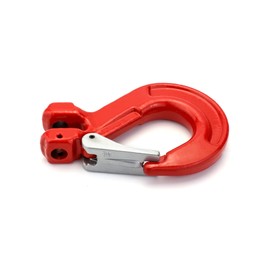 QWORK Clevis Slip Hook with Latch, 2 Pack, 1/2", 6940 lbs Load Limit, Grade 80 Drop Forged Alloy Steel