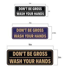 Standard Don't Be Gross | Wash Your Hands Door/Wall Sign - White - Small
