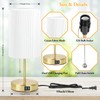 2 Sets Table Lamps with 2 USB, Minimalist Beside Lamps