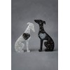 Handmade Mini Resin Whippet/Greyhound Figurines - Set of 2, Decorative