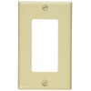 Leviton 80401-I 1-Gang Decora/GFCI Device Wallplate, Standard Size, Thermoset, Device