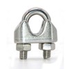 10 Pcs Stainless Steel Wire Rope Cable Clip Clamp 6mm