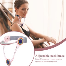Neck Brace for Support,Foldable Chin Traction Device | 360° Adjustable Neck Brace for Forward Head Posture Correction and Spine Support