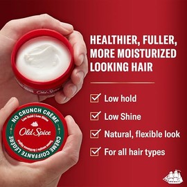 Old Spice Crema de peinado para hombres, baja sujeción media/bajo brillo, fórmula de 2.5 onzas