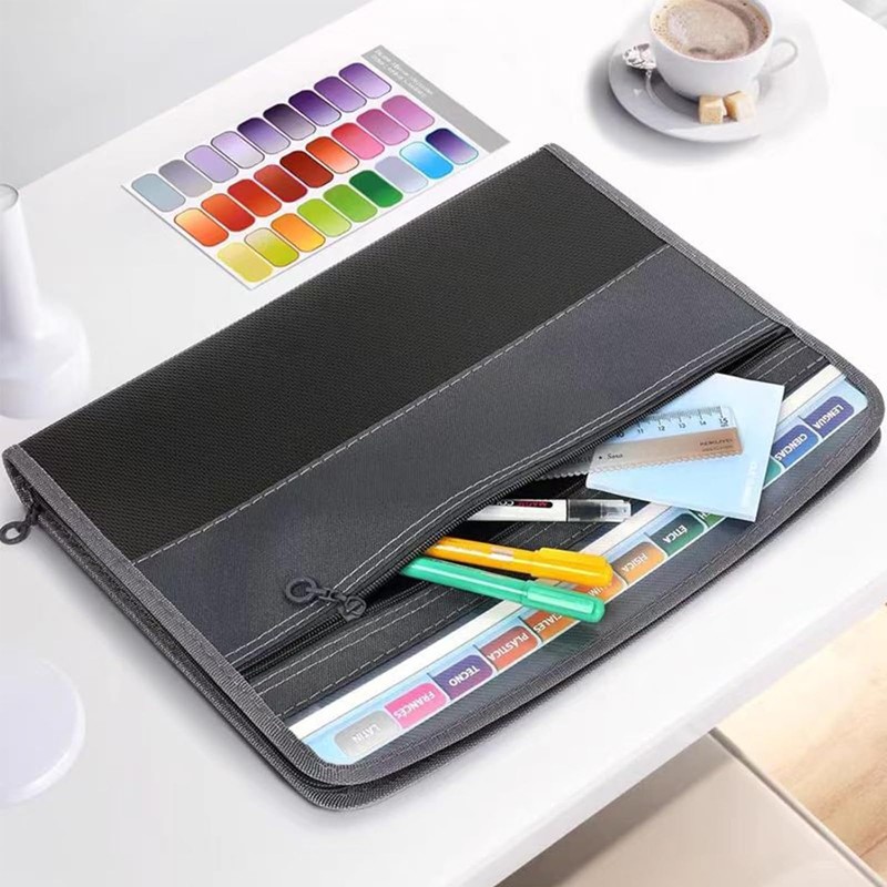 DITK-U 13 Pockets Expanding File Folder A4 Document Wallet Organizer