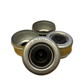M-Parts 2.75" 8-Lug Dust Caps/Grease Covers with E-Z Lube Rubber Plug for 7,000/8,000 (7K/8K) Trailer Axle Wheel Hubs (4 Included) - DC275L